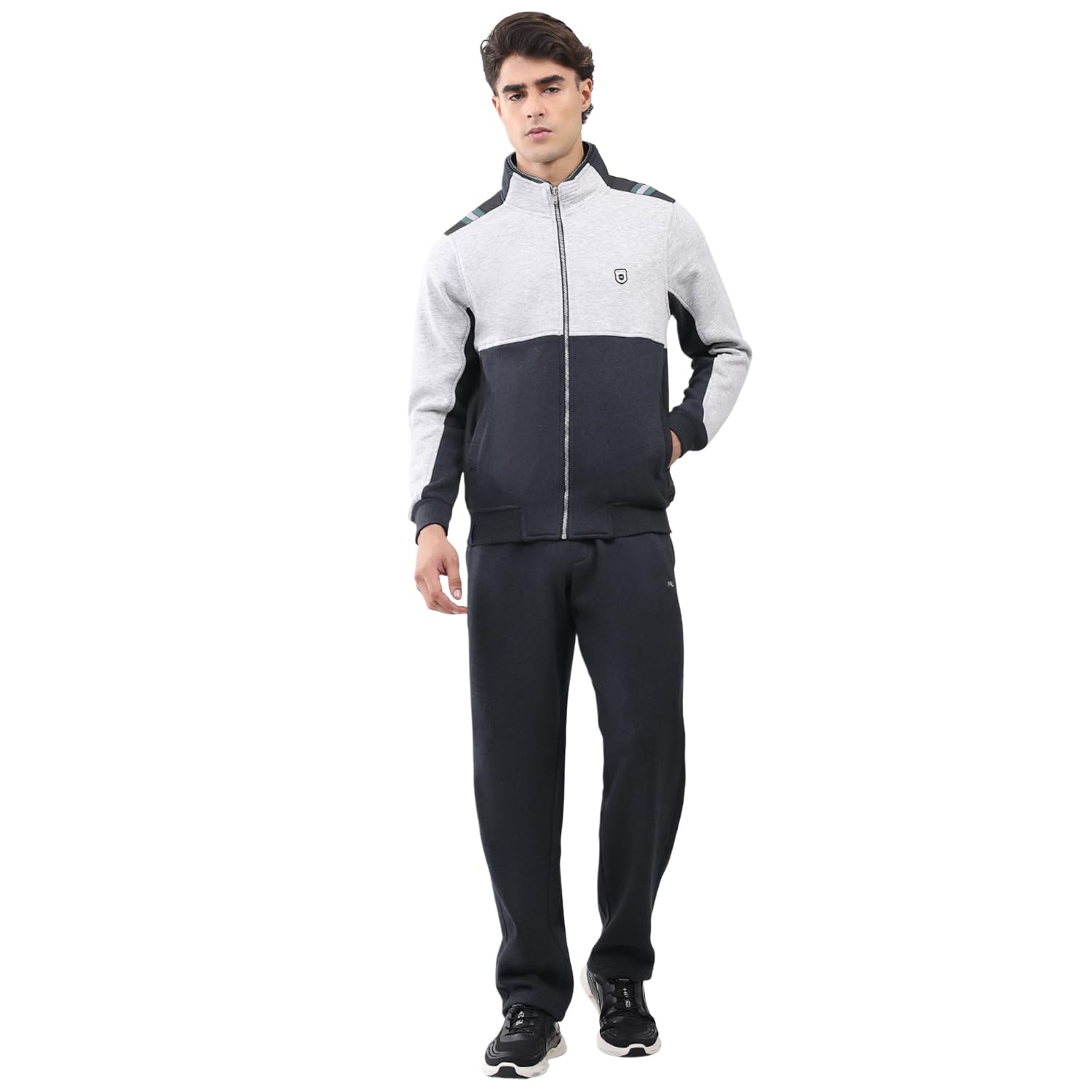 Men’s Regular Fit Collared Neck Full Sleeve Solid Winter Tracksuit | Soft Warm Material | Stylish Sports & Casual Winter Wear for Men (Pack Of 1)-image-43