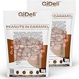 GiDeli Erdnüsse in Karamell 2 x 1kg - Nuss Snack für Feste und Feiern - Gebrannte Erdnusskerne mit Caramel Chunks- Süß und Knusprig