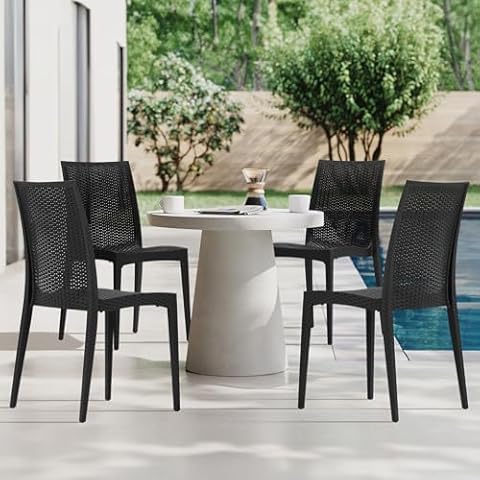 MALOL Stackable Plastic Patio Chair Set Cover