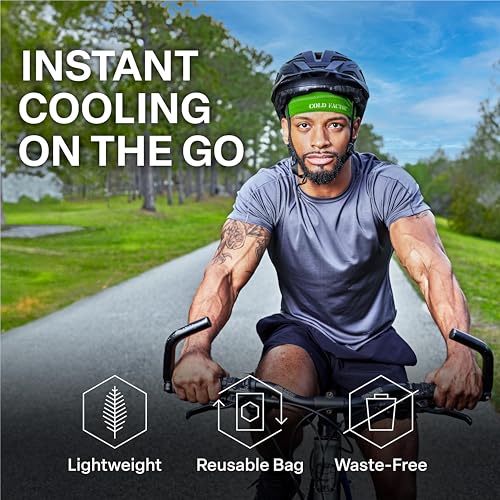 Image of COLD FACTOR Instant Cooling Skull Cap & Helmet Liner 2 Pack|UPF 50+ Protection, Chemical-Free Evaporative Cooling Technology