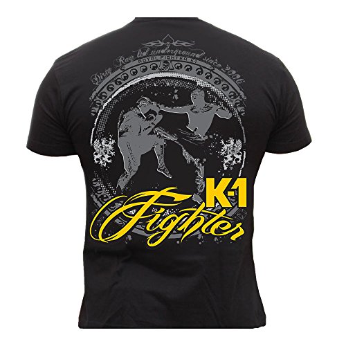 Dirty Ray Kampfsport MMA K1 Fighter Herren Kurzarm T-Shirt K73 (L)