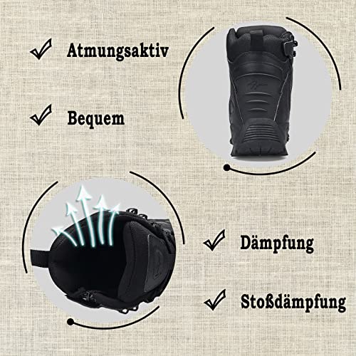 FLIOZY Wandelschoenen voor heren, trekkingschoenen, outdoor, woestijnschoenen, slijtvast, militaire laarzen, woestijnschoenen, combat boots - Image 7