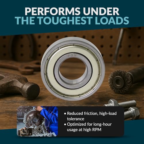 PGN (10 Pack) 608-ZZ Bearing - Lubricated Chrome Steel Sealed Ball Bearing - 8x22x7mm Bearings with Metal Shield & High RPM Support by PGN Bearings - Image 6