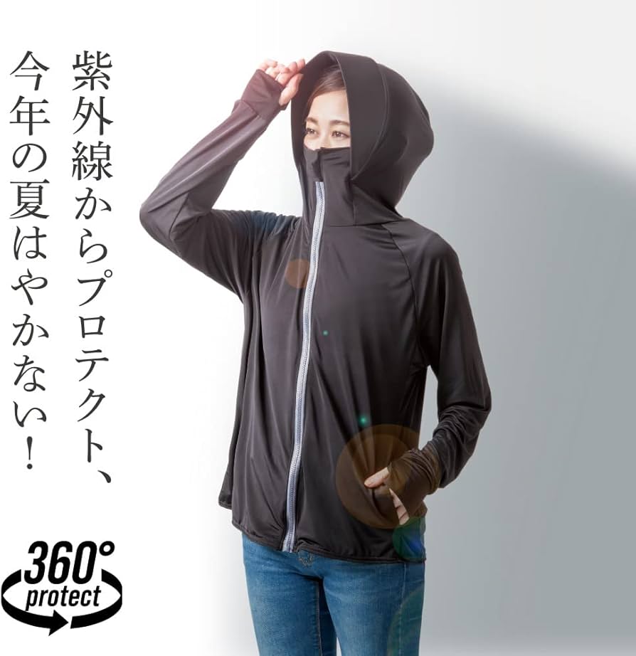 TUBE LIVE AROUND 2023 UVカットパーカー Lサイズ 紺 Amazon.co.jp