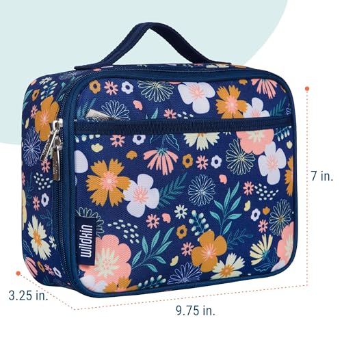 Image of Wildkin Kids Insulated Lunch Box, Floral Bloom | Insulated, wipe-clean lunch box - coordinates with matching Wildkin backpacks and water bottles