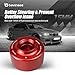 Bevinsee Power Steering Reservoir Cap Kit Compatible with BMW E46 E90 325i 328i 330i M54 N54 Engines E36 E85 Z4 E53 E83 E84, Red, Aluminum