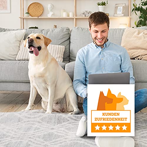 vitazoo Heizmatte für Tiere – 100 x 70 cm – Thermokissen selbstheizend für Hunde – Heizdecke maschinenwaschbar für große Hunde – Grau