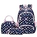 Mochilas Niña, Mochila Sets de útiles Escolares Mochilas Juveniles Escolares con Bolsa de Almuerzo Bolsa de Bolígrafo para 8 a 16 Años(Azul Profundo)
