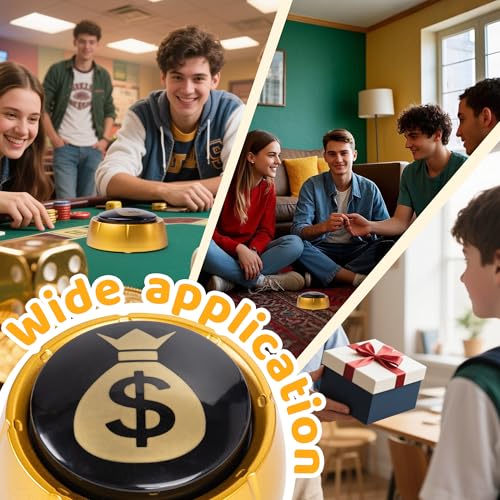 Image of MyMealivos The Money Buzzer Button Toy - Gag Gifts, Game Addition, Stocking Stuffer(Cha-Ching)