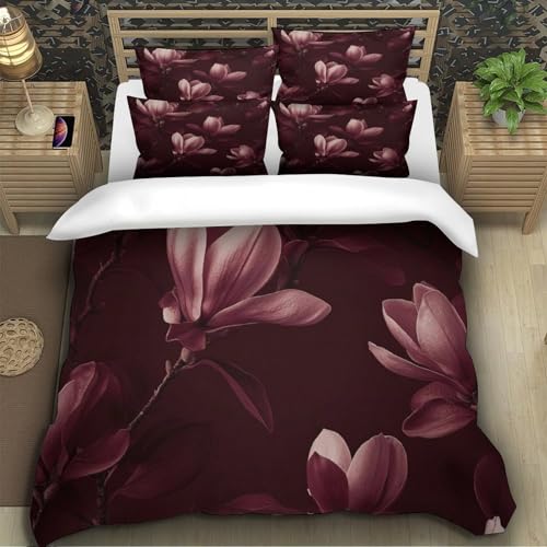 Linge de lit botanique luxe housse de couette imprimée 3D coton