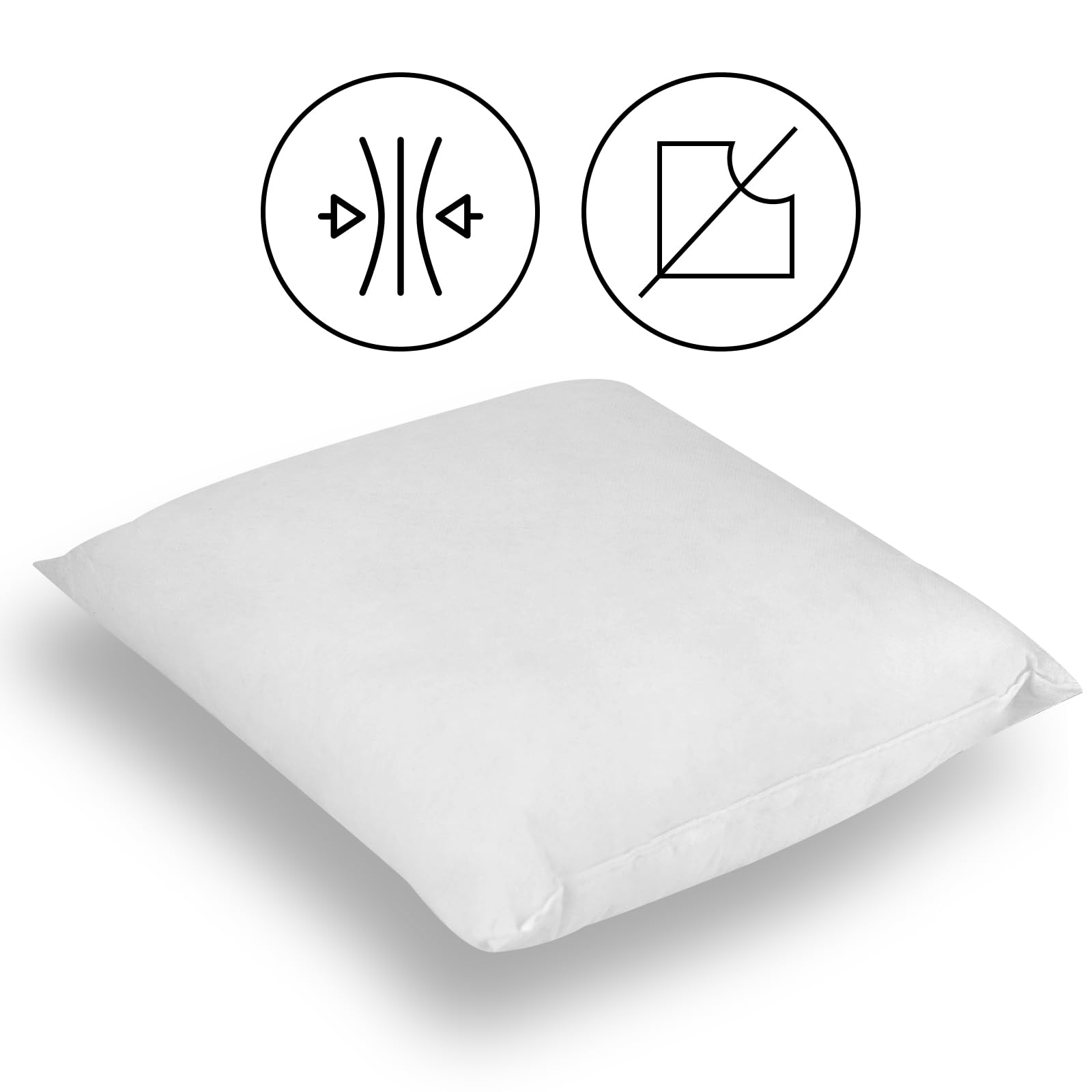 MG Design 2er Set Kissenfüllung 35 x 35 cm – Innenkissen für Dekokissen, Weiche Formstabile Füllung, Allergikergeeignet, Füllkissen für Sofa, Bett und Wohnzimmer
