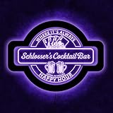 Benutzerdefiniertes LED Wandschild „poker“ in Neonoptik – Farbwechsel Mit Schalter – 4 Größen. Personalisieren Sie Ihren Namen