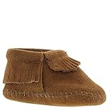 Minnetonka Infant-Girls' Riley Moccasin Booties Brown 2 M US