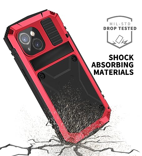 Coque iPhone 15 Pro Max antichoc aluminium militaire support métal protection écran intégrale - 2