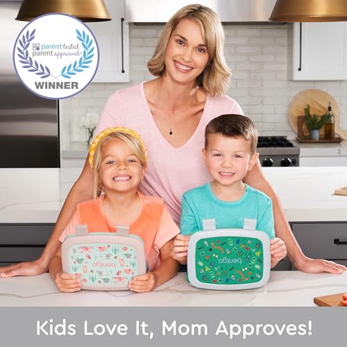 Bentgo Kids Prints Leak-Proof, 5-Compartment Bento-Style Kids Lunch Box - Ideal Portion Sizes for Ages 3-7, Durable, Drop-Proof, Dishwasher Safe, & PFAS & BPA-Free Materials (Bug Buddies) #1