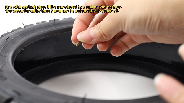 Pneu Tubeless Segway Ninebot Max G30 - 60/70-6.5 - Tout-terrain Auto-réparable - Renforcé Et Antidérapant