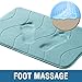 Flamingo P Memory Foam Bath Mat Bathroom Mats Rug Non-Slip Water Absorbent Shower Rugs, 24x17,Aqua Green