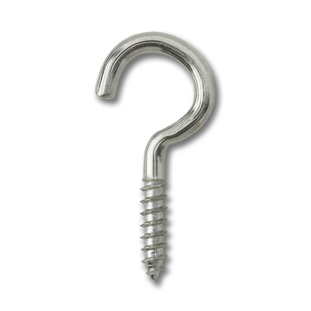 CURTAIN NET WIRE SCREW IN FRAME EYES CP CHROME PLATED STEEL ( pack of 50 )