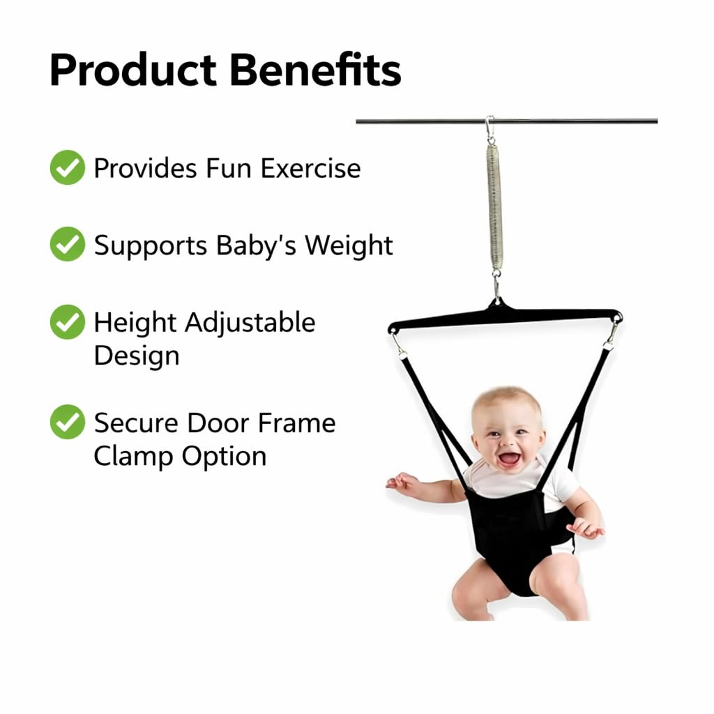 Braintastic 2 in 1 Baby Jumper and Walking Harness with Door Clamp Walk Trainer Infant Activity Bouncer for Coordination and Active Play 6 to 12 Months 2