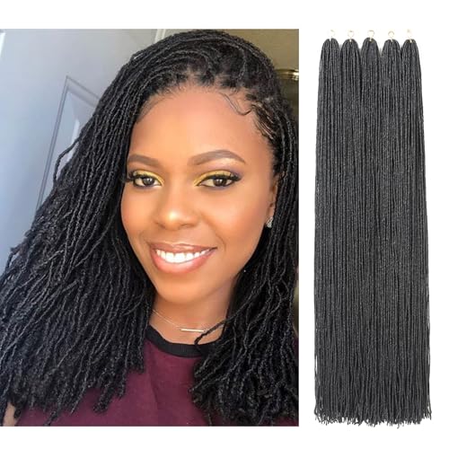 GUOHUI Micro Faux Locs Crochet Hair, 36 Inch 5...
