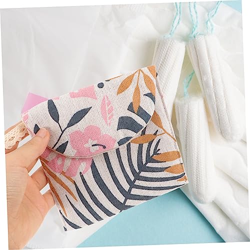 NIYANGLE 2 Peças Sacos Organizadores De Viagem Algodão Linho Multifuncional Bolsa De Moedas Almofada