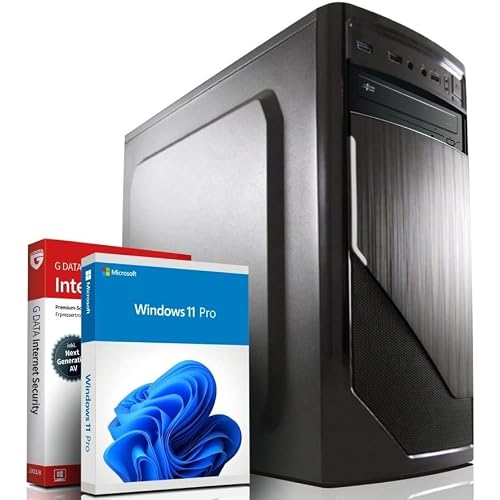 EXO® Intel Core i7 4790 Multimedia PC - Schneller Computer für Büro & Home Office - Rechner mit 4 GHZ - 16GB RAM - 512 GB SSD + 1TB - DVD+RW - USB3.0 - WLAN - Windows 11 Pro | MS Office | #6955