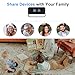 LIBREFLY Mini Wireless Security Camera with Clock Display- Full HD 1080P WiFi Camera - Small Nanny Cam - Night Vision - SD/Cloud Storage