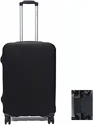 Capa Protetora para Mala de Viagem, Resistente Anti-Risco (Preto, Médio)