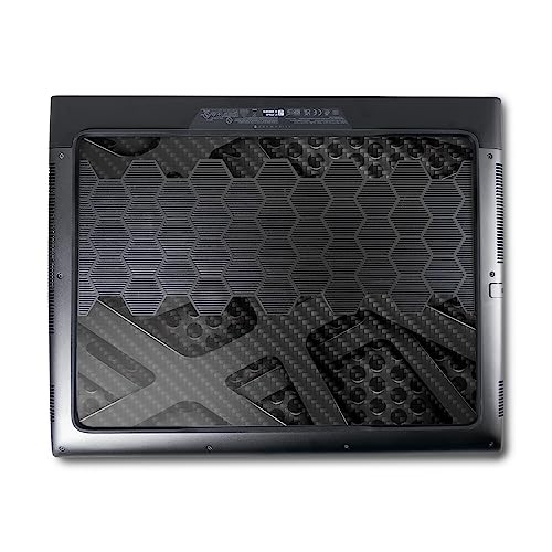 Image of MightySkins Carbon Fiber Skin Compatible with Alienware M18 R1 (2023) Full Wrap Kit - Tech Wave | Protective, Durable Textured Carbon Fiber Finish | Easy to Apply & Change Styles | Made in The USA
