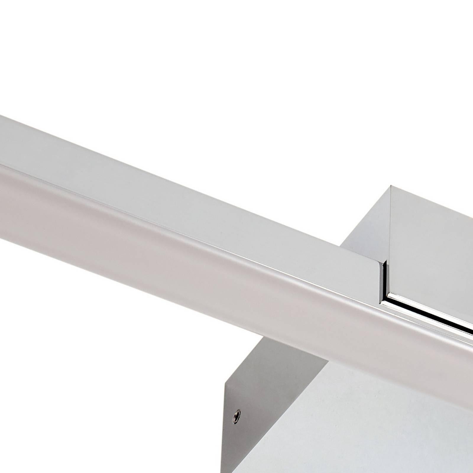 Lucande LED Wandleuchte, Wandlampe Bad Kivana (spritzwassergeschützt (Modern) in Chrom aus Aluminium (1 flammig) - Wandleuchten Spiegelleuchte Badezimmer Wandbeleuchtung Badezimmerleuchte