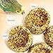 PINVNBY 6 PCS Parrot Treats Natural Grains Cockatiel Treats Bowl Shape Budgie Snacks Edible Bird Chewing Toys for Parrots Parakeet Conure Lovebird Finch Canary