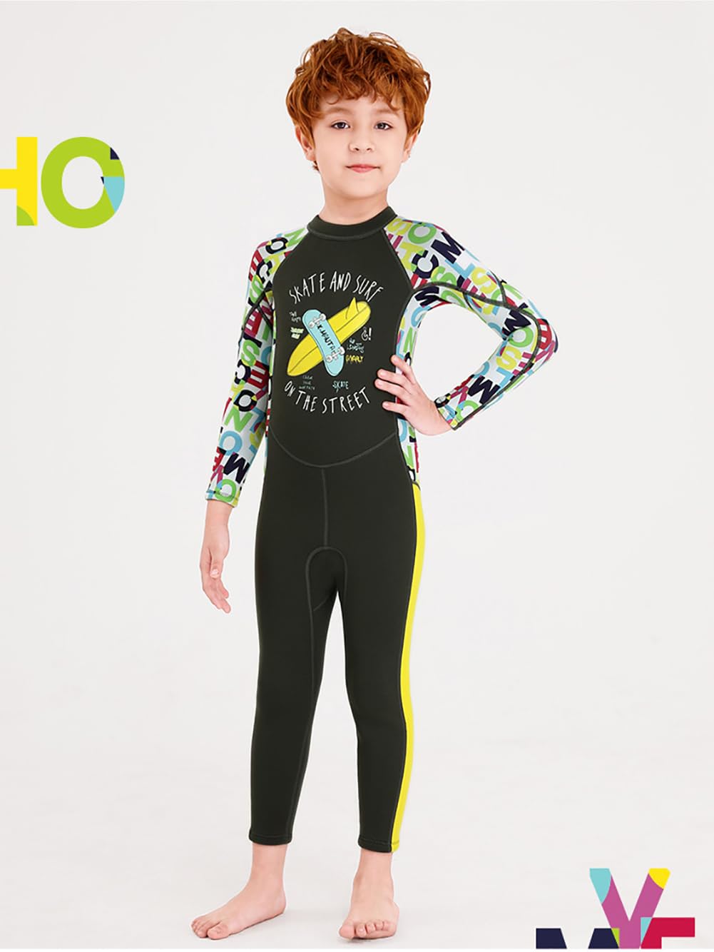 Traje De Neopreno De 2,5 Mm UPF 50+ con Cremallera En La Espalda, para Niños Y Niñas Pequeños, para Mantenerse Calientes Nadando Y Surfeando