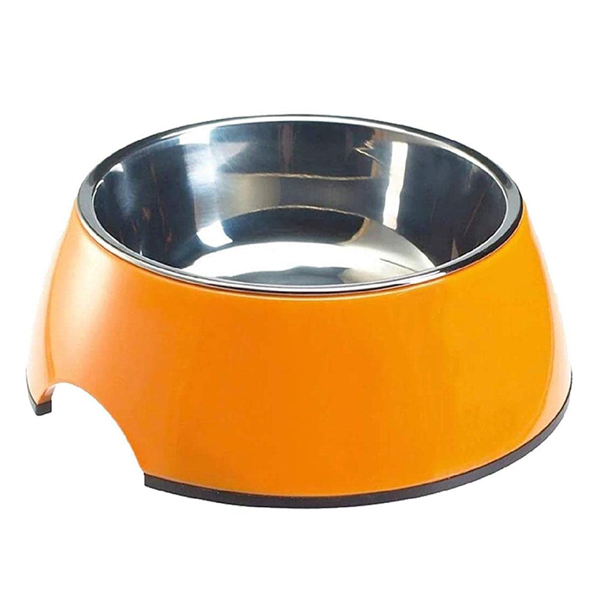 BLACK DOG Bowl for Dog Stainless Steel Pet Food and Water Melamine Bowl in Round Design with Non-Slip Rubber Bottom (Orange, Large- 1500ml) (B09D3HY33N) Amazon Price History, Amazon Price Tracker