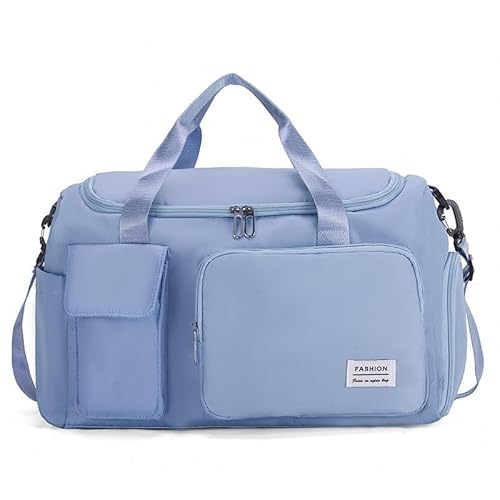 ボストンバッグ メンズ ゴルフ 大容量 2way レディース 軽量 軽い 1泊 旅行用 2泊 修学旅行 小学校 男の子 スポーツ おしゃれ 大きめ (ブルー)