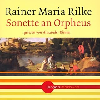 Diseño de la portada del título Sonette an Orpheus