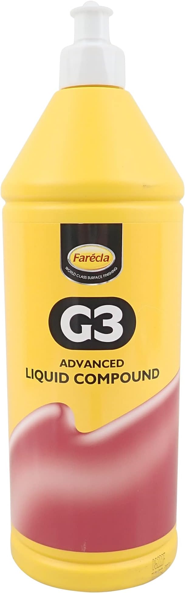 G3 Advanced Liquid Compound 1L (AG3/1400) – Medium to High Cut Compound for Automotive Paint, Removes Swirls and Fine Scratches, Delivers Permanent Results, Use by Hand or Machine, No Fillers