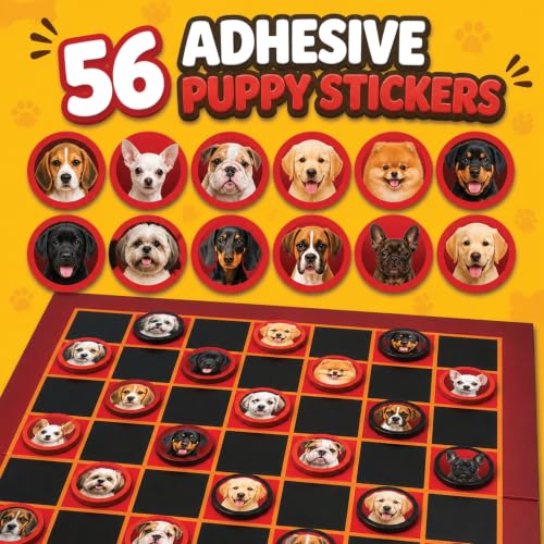 Juego de Mesa Puppy Checkers para Niños 4-12 años miniatura 5