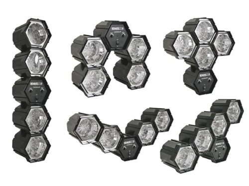 Jeu de lumière modulateur chenillard 4 spots LED