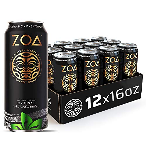 ZOA, 100 Calorie Energy Drink, Original, 16 fl. oz. (Pack of 12) - Supports Healthy Immunity, Focus, Hydration, Body & Energy - 100% DV Vitamins C, B6 & B12