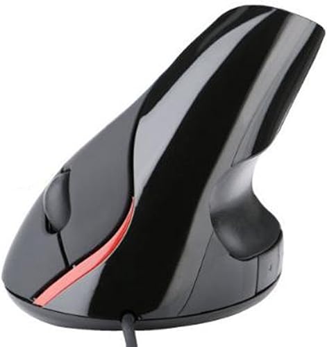 Miniatura 6 de Ratón ergonómico Ratón óptico vertical con cable de alta precisión alivia la fatiga de la muñeca y la mano 2.4G (negro)