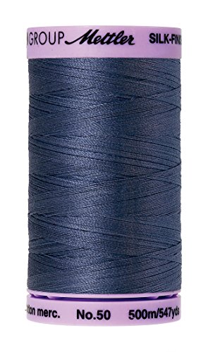 Hilo de Algodón Satinado Mettler 50wt 547yd Azul miniatura 1