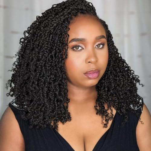Eerya 14 Inch Yanky Twist Crochet Hair for Women 8...