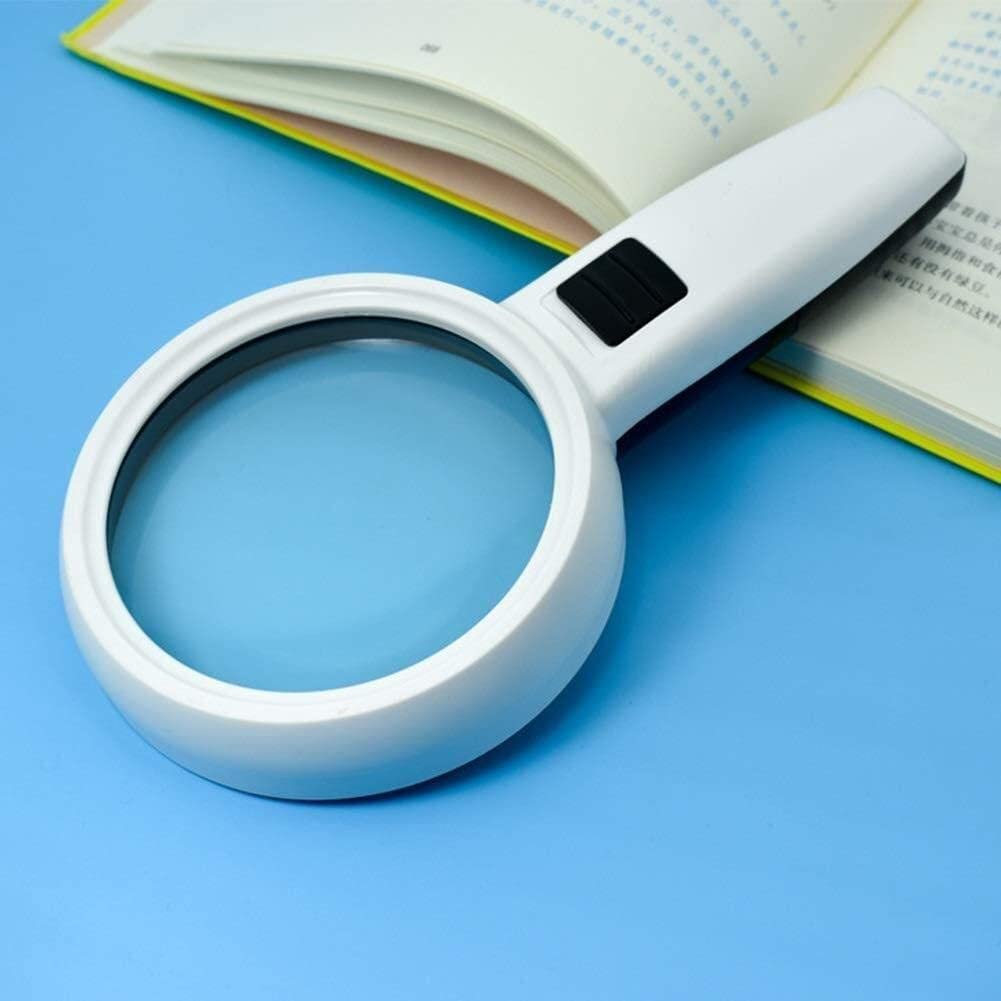 Lupa de Pantalla, 30 aumentos, portátil, 3 Luces, Alta Lectura, apreciación de la Lectura, Lupa con luz LED, Doble Comodidad.