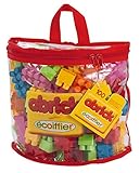 Medida: 26 x 13 x 23 Ecoiffier - Bolsa con 100 Bloques de Construcción Abrick ( 846)