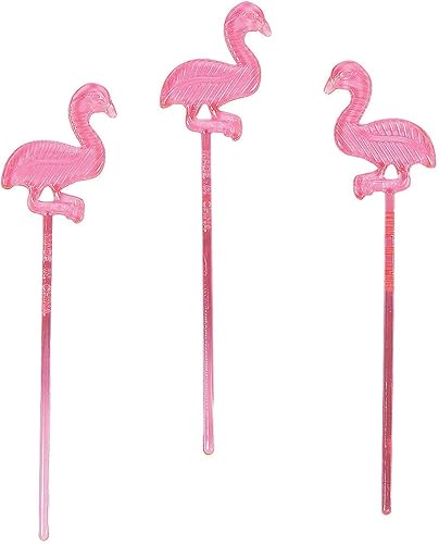 Fun Express Pinches de plástico rosa con forma de flamenco72unidades