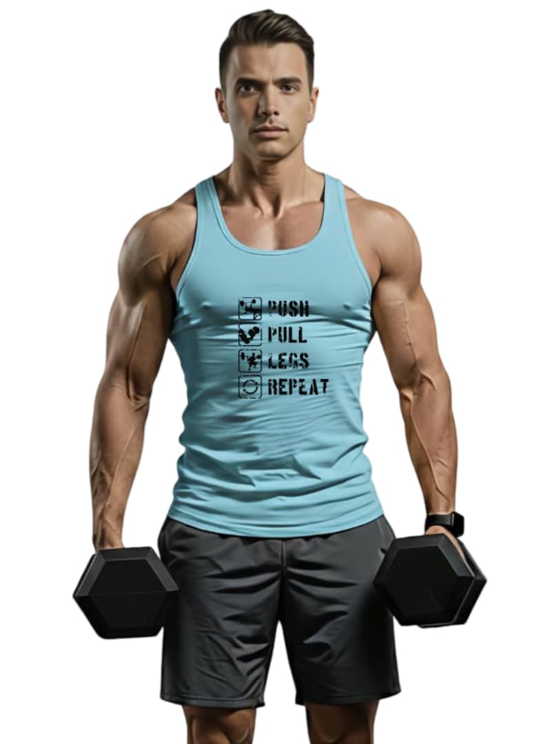 furrr Men's Gym Vest for Bodybuilding | Printed Stringer Tank Top | Muscle & Training Wear-picture-10