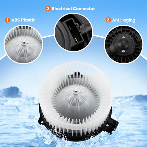 Image of HVAC Blower Motor with Fan Cage Fit for Toyota Highlander 2001-2007, for Lexus GS300 1998-2005, GS400 1998-2000, GS430 2001-2005, RX300 1999-2003, SC430 2002-2010, Replaces 700112 87103-48020
