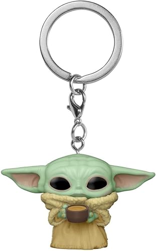 Miniatura 1 de Funko Pop! The Mandalorian - Lindo llavero Grogu con taza