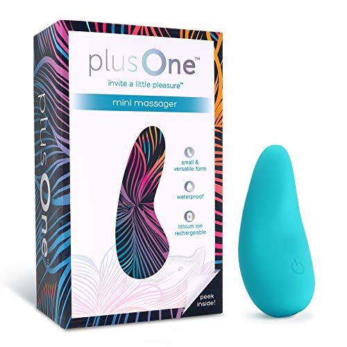plusOne Mini Vibrator for Women - Made of Body-Safe Silicone, Fully Waterproof, USB Rechargeable - Personal Massager…: retailer-supplied image