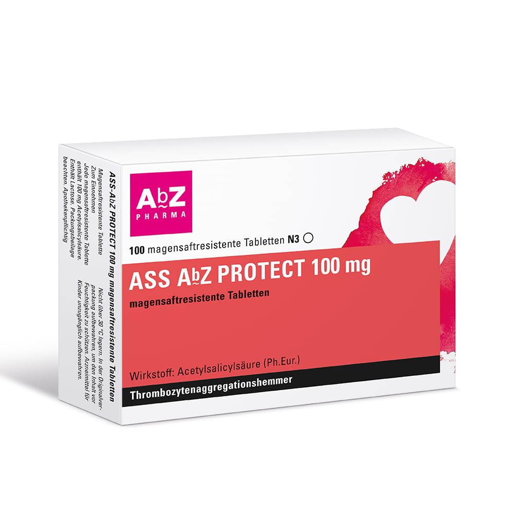 ASS AbZ PROTECT 100 mg magensaftresistente Tabletten, 100 Stück